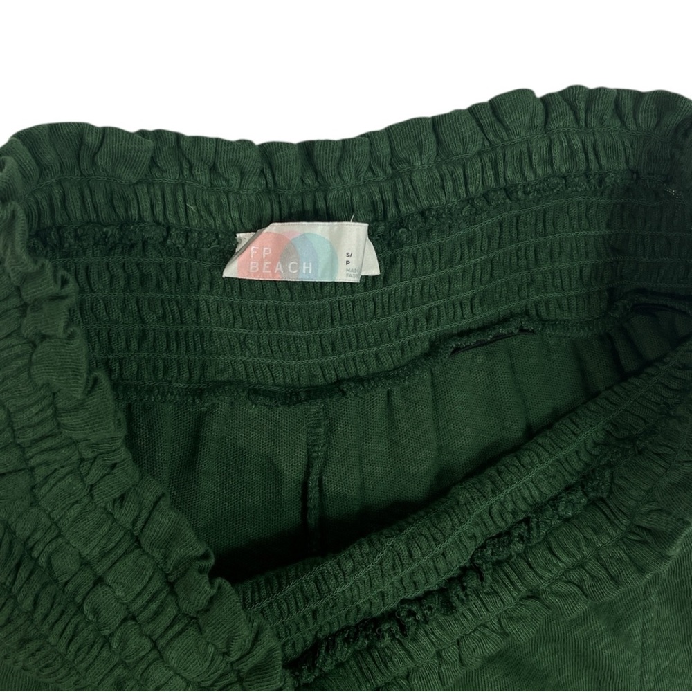 Free People Beach Keep It Cool Wide Leg Pant size Small in Green - Picture 5 of 7